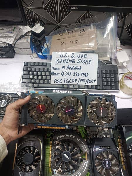ALL 1GB 2GB 3GB AND 4GB GAMING GRAPHICS CARD AVAILABLE IN QUANTITY 7