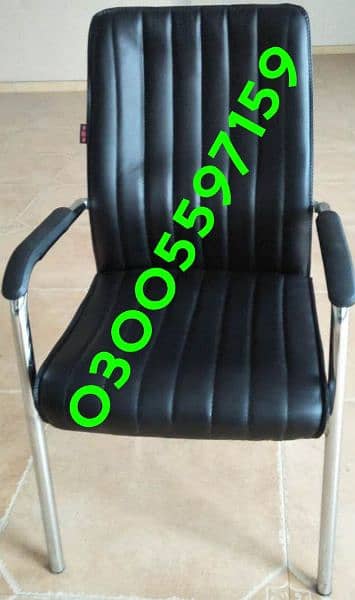 wooden office guest visitor chair waiting seat furniture desk sofa set 2