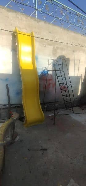 kid's swing and slide