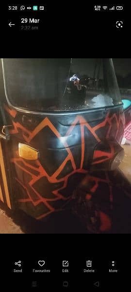 Food cart made with Sazgar 9 seater auto with 18 gdge iron sheet