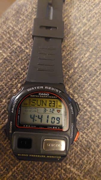 Casio BP 100 RARE Heart Rate & Blood Pressure Monitor Watch Vintage 0