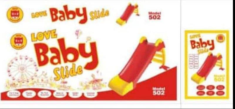 Kids Baby Slide 502 Large Size 3 Step Baby Slide With Basket Space 0