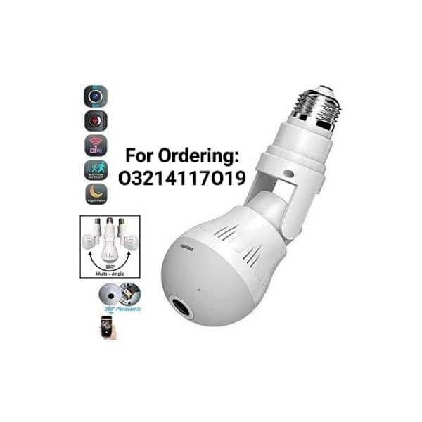 Wifi Camera Bulb Flexible led Security cctv flashlight option 0