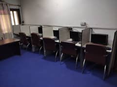 16 seats call center with system & internet