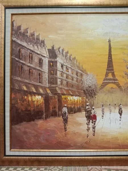 antique french painting  size (41/29) 1