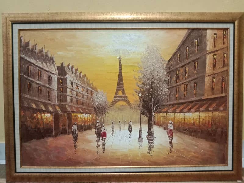antique french painting  size (41/29) 3