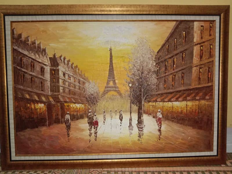 antique french painting  size (41/29) 4