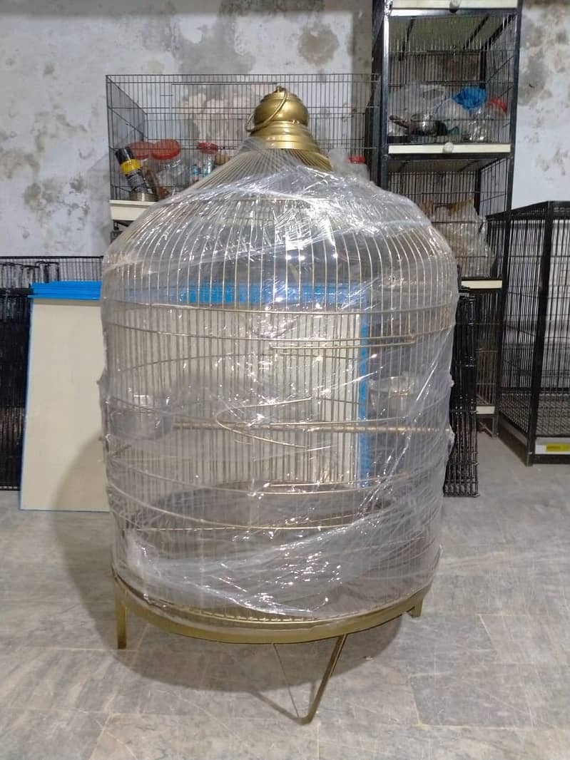CAGE FACTORY New Golden Round all size Cages for all type of parrots 1