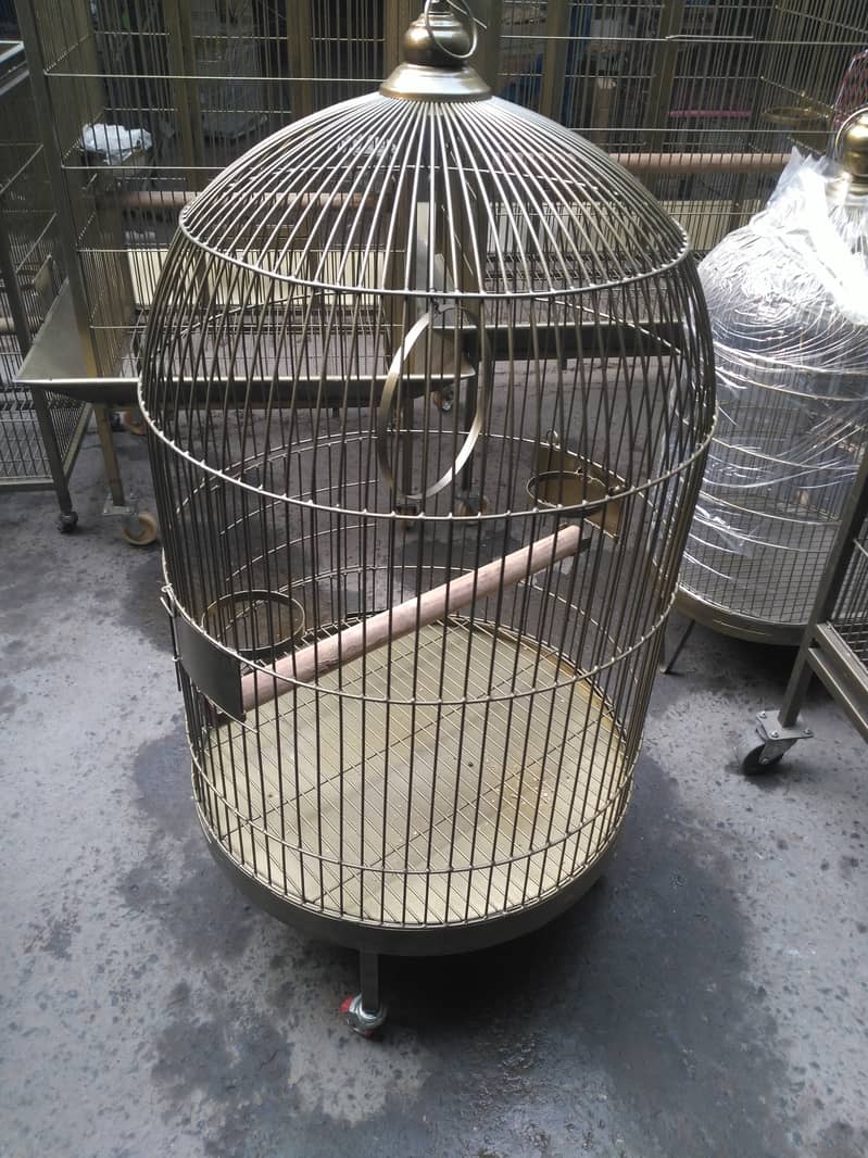 CAGE FACTORY New Golden Round all size Cages for all type of parrots 11