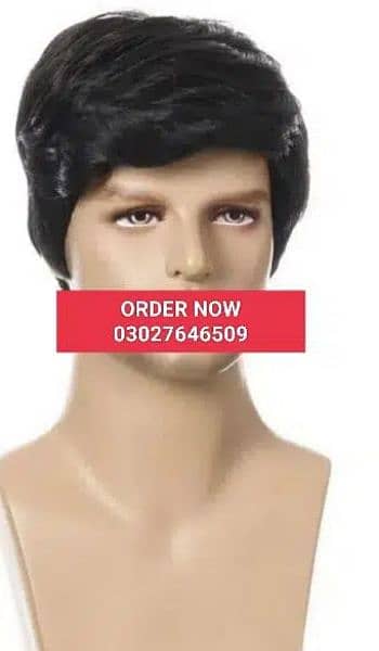 Hair Wig Or Fashion Hair Wig Black colour for Men 5