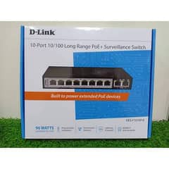 Dlink Poe network Switch for camera for computer for ip phones