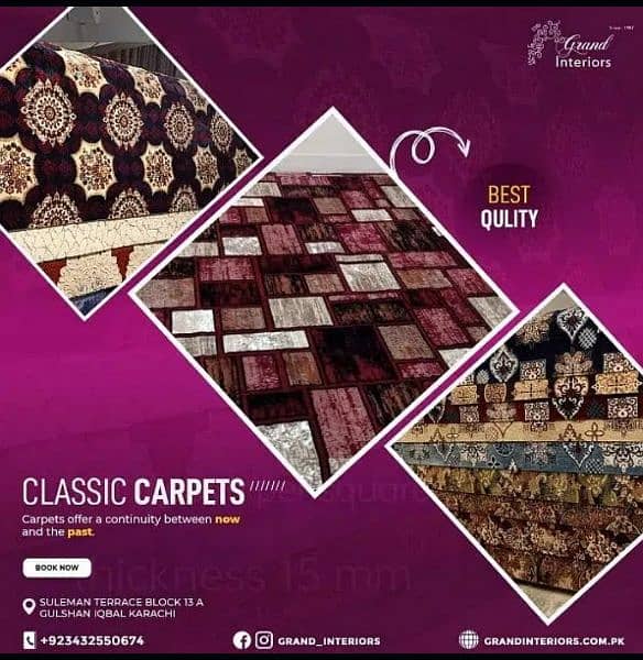 beautify wall to wall carpets by Grand interiors 0
