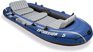 Intex Excursion 5 Person Inflatable Boat Set