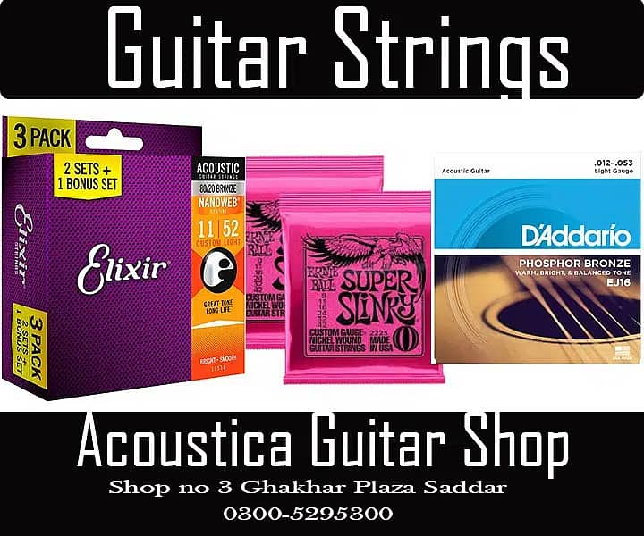 Guitar strings and accessories at Acoustica guitar shop 6