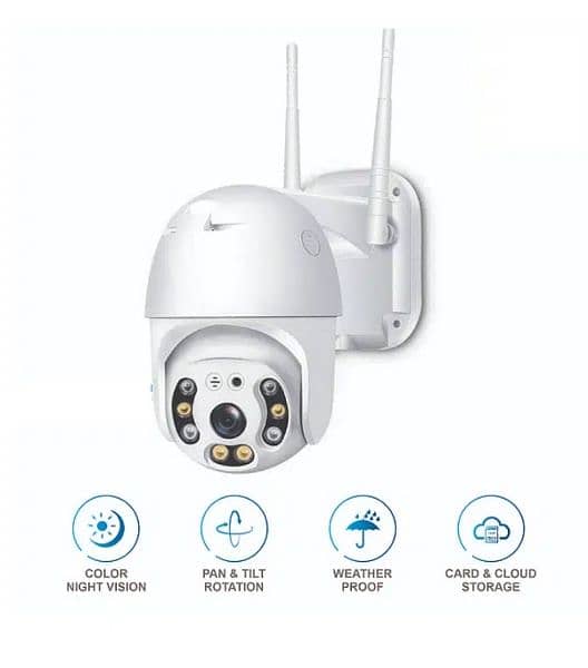 High Quality Outdoor WIFI CCTV Rotating Camera - 0,3,2,1,4,2,4,0,8,8,1 0