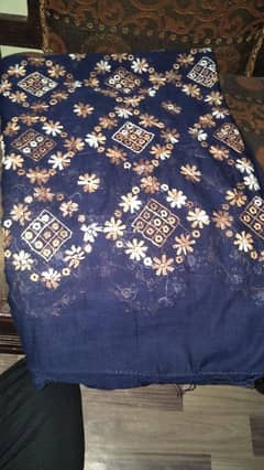 handi craft multani embroidery chadar (shawl) in very good condition