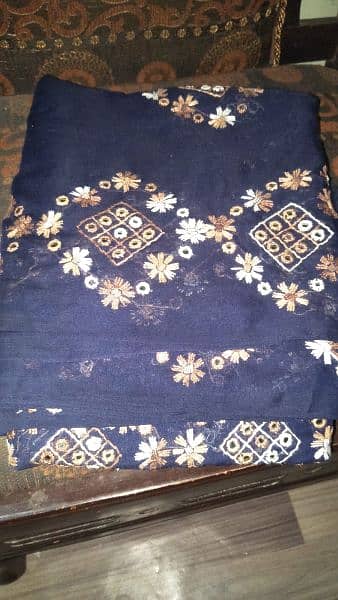 handi craft multani embroidery chadar (shawl) in very good condition 2