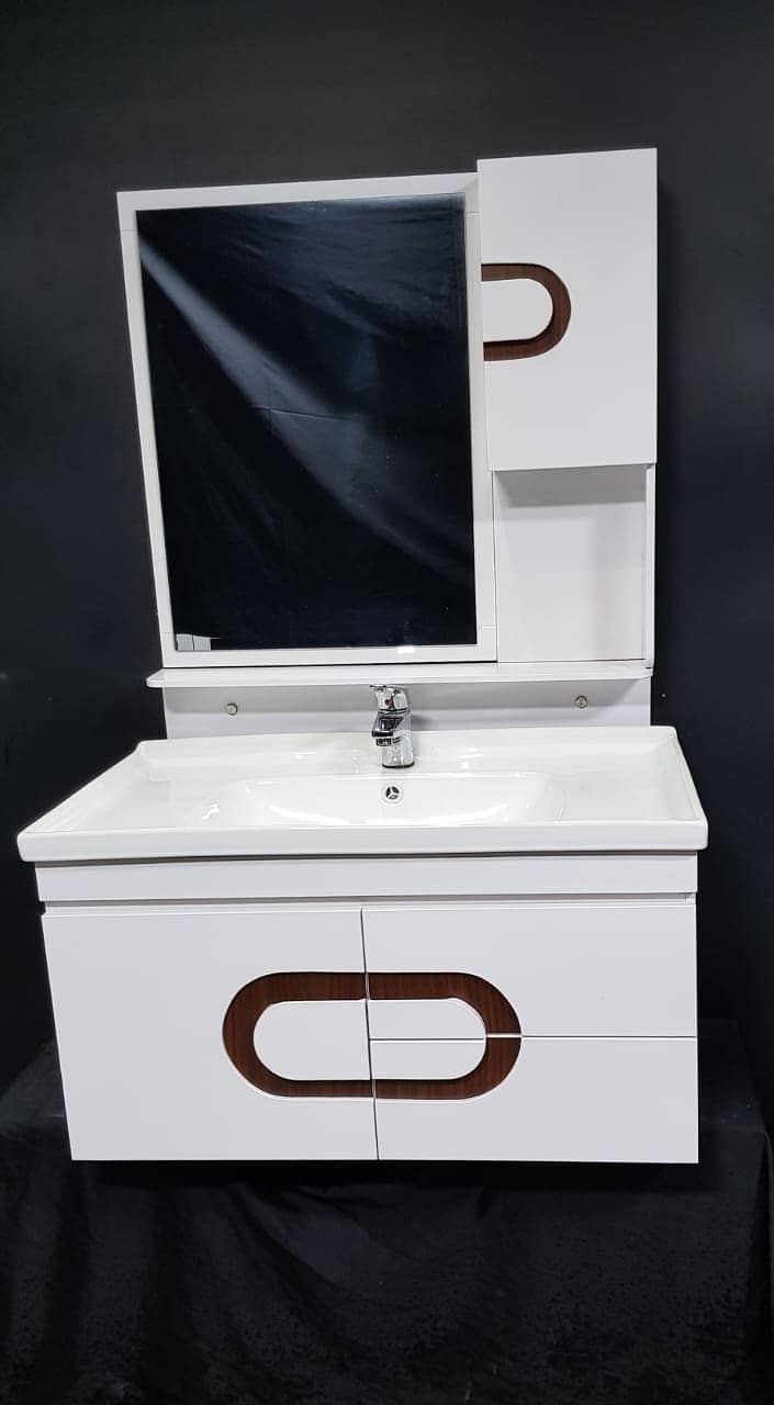 Pvc vanity cabinet bathroom cabinets #chinavanity #pvcvanity 10