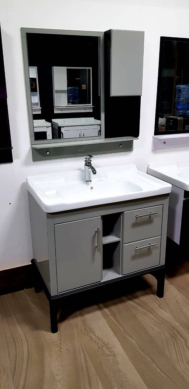 Pvc vanity cabinet bathroom cabinets #chinavanity #pvcvanity 14