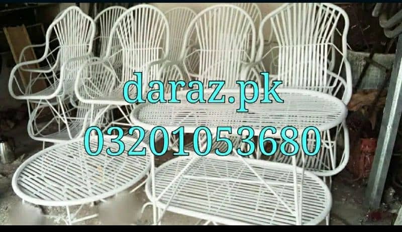 outdoor chairs garden steel iron chairs table manufacturer 1