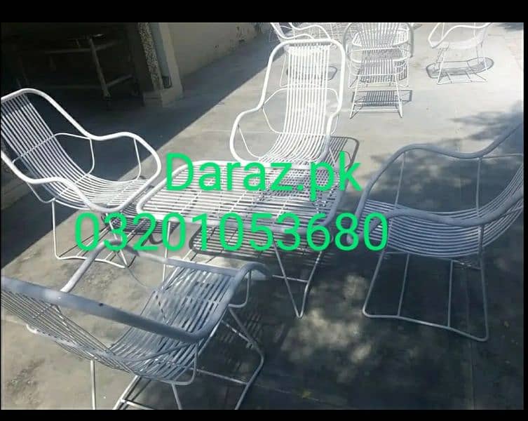 outdoor chairs garden steel iron chairs table manufacturer 2