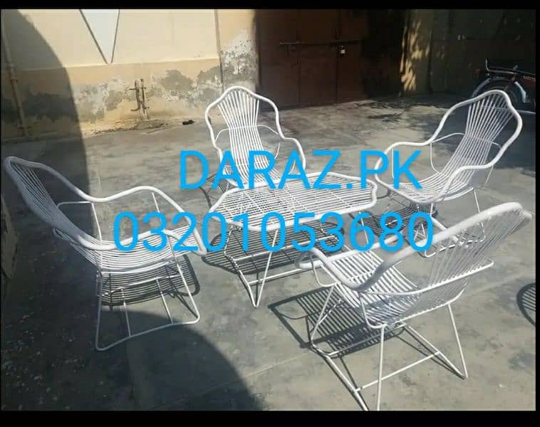 outdoor chairs garden steel iron chairs table manufacturer 3