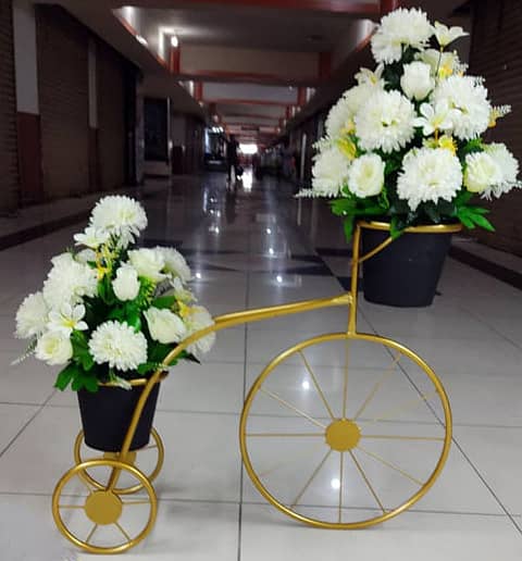 Flower cycle or Corner Cage stand and flower pot and deco table 7