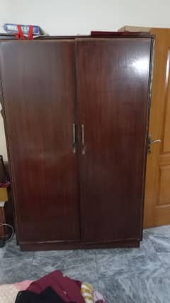 wooden wardrobe