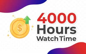 Youtube watch hours 4000 in cheap price non drop