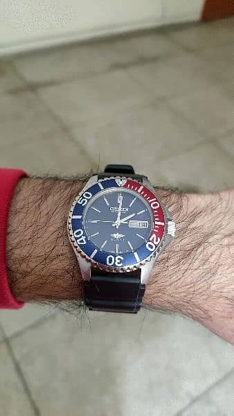 Citizen Scuba Divers Watch Pepsi Bezel