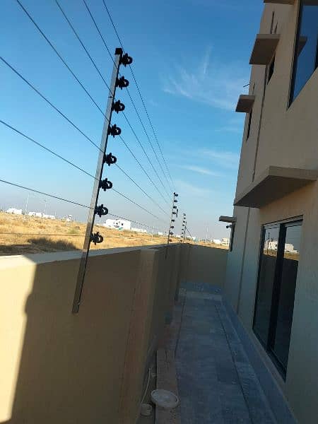 Electric Fencing with Mobile Control App Razor wire Barbed wire 1