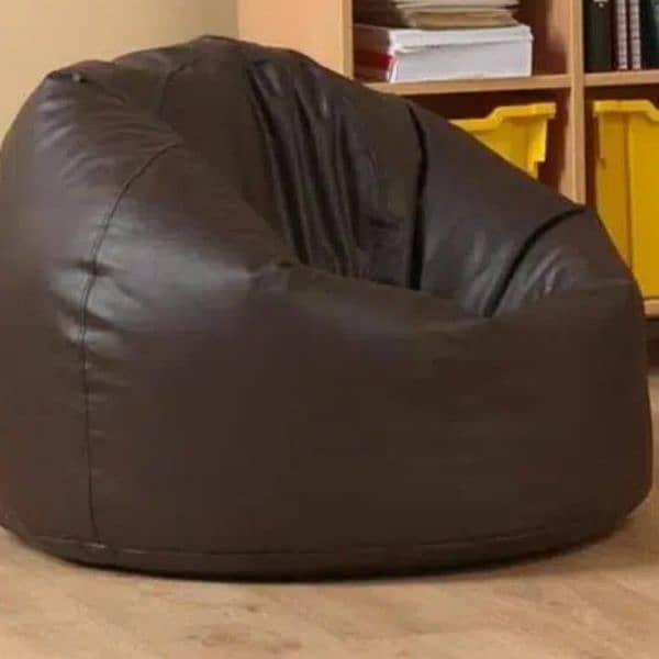 Leather Bean Bags_ For office Use_Gaming use_Activities Bean Bags 0