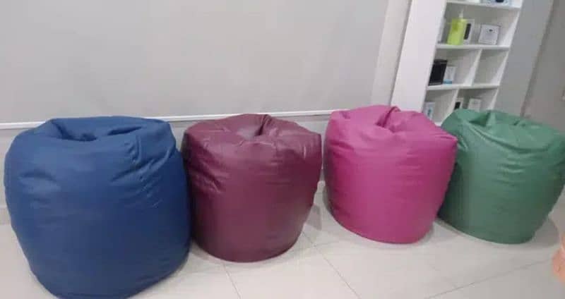 Leather Bean Bags_ For office Use_Gaming use_Activities Bean Bags 1