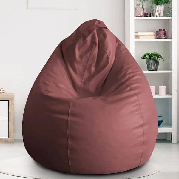 Leather Bean Bags_ For office Use_Gaming use_Activities Bean Bags 3