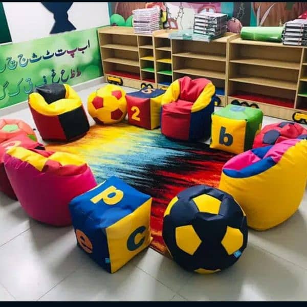 Kids Bean Bags Set For School Use _ Garden Use _ Home Use 0