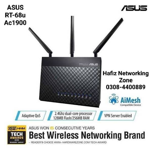 Asus dualband wifi Router Vpn/Game different model price O3O8-44OO88-9 5