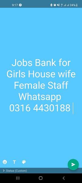 Female Staff jobs for girl or housewife whatsapp 0,3,1,6,4,4,3,0,1,8,8 0