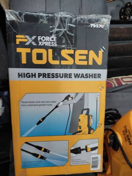 New) TOLSEN Xpress 1400-W High Pressure Jet Washer 5