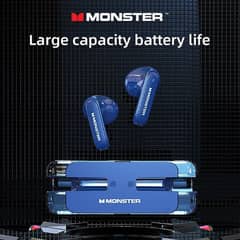 Monster Airmars XKT08 Gaming Headphones Bluetooth Earphones 5.3 Earbud