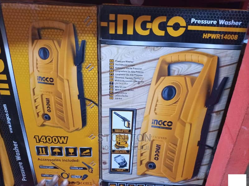 Imported INGCO Brand High Pressure Washer - 130 Bar 8