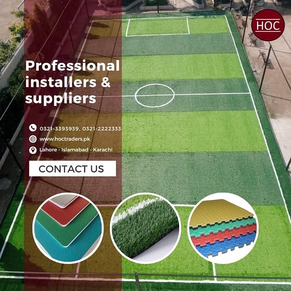 HOC TRADERS no. 1 in list for artificial grass , astro turf  Pakistan 0