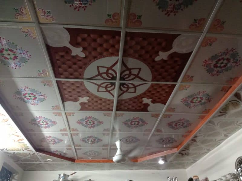 PVC Ceiling,Gypsum ceiling,False ceiling,Pvc panel,wallpaper,home deco 1