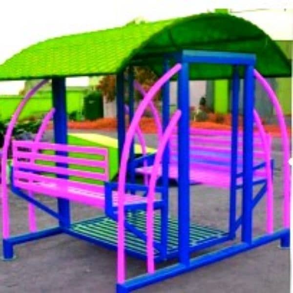 play ground swings and roof parking shade. PH. 03272933969 7