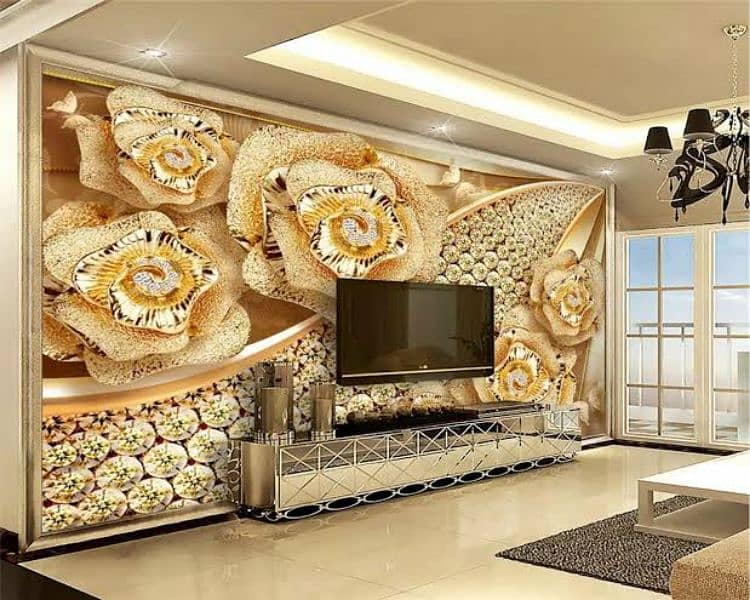 3D wallpaper flex sheet / 3D Wallpaper / Customized Wallpaper / office 2