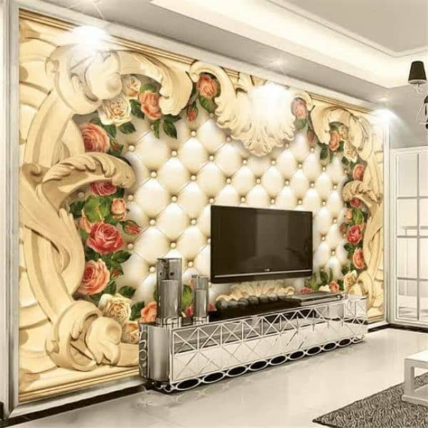 3D wallpaper flex sheet / 3D Wallpaper / Customized Wallpaper / office 4