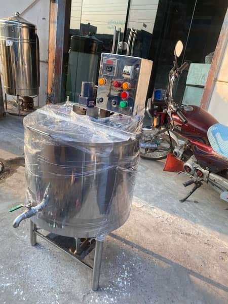 Electric+gas milk boiler & milk chiller & khoya machine 5