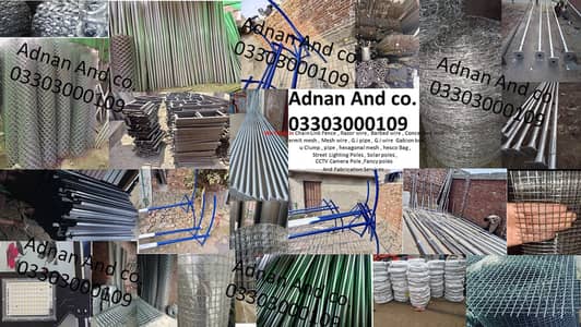 Chain link fence Razor wire barbed wire mesh wire gi Ms pipe jali pole