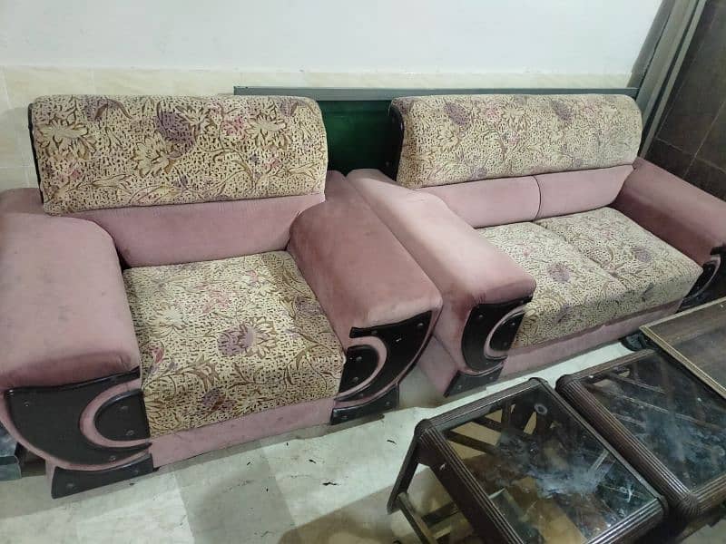 Sofa set / 6 seater sofa set / wooden sofa set / Sofa 1