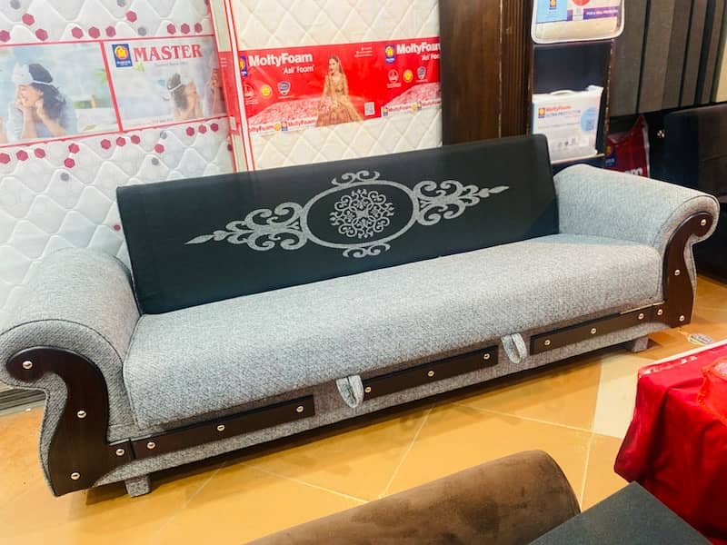 sofa cum bed (2in1)(sofa+bed)( master Molty foam )10 years warranty 15