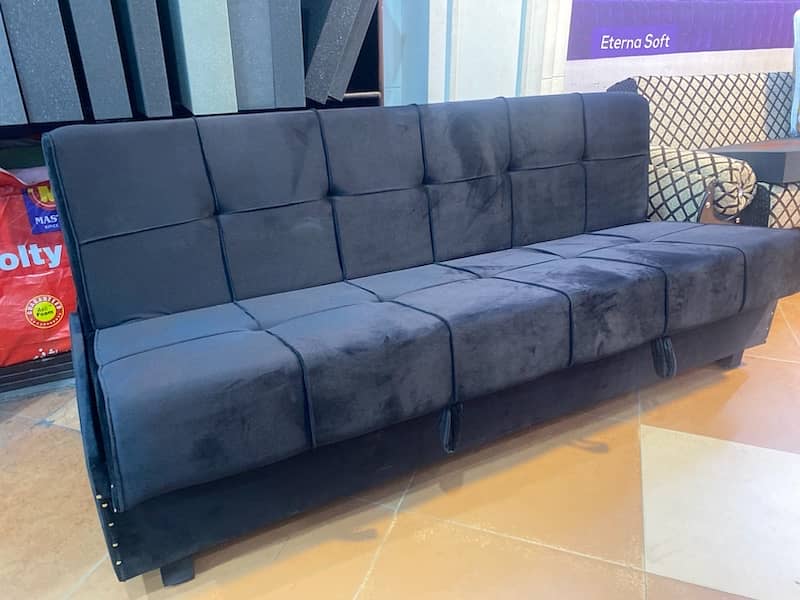 sofa cum bed (2in1)(sofa+bed)( master Molty foam )10 years warranty 16